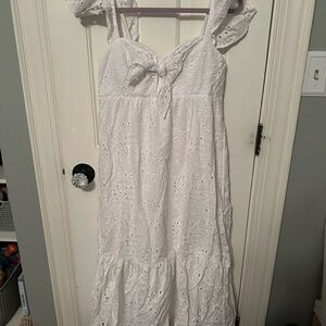Lilly Pulitzer White Eyelet Maxi Dress
